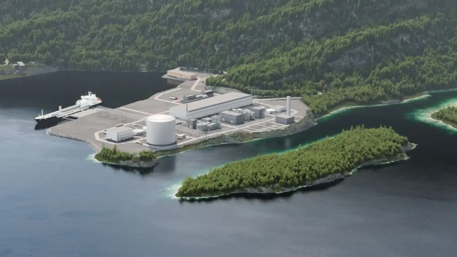 A photo of the proposed factory